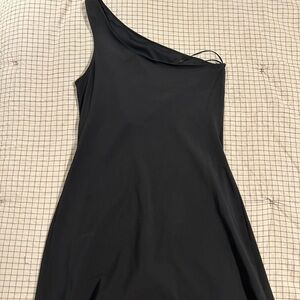 Abercrombie one-shoulder traveler mini dress